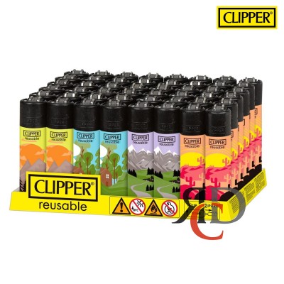CLIPPER LIGHTER PRINTED TRAVELERS - 48CT/ DISPLAY